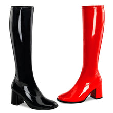 Load image into Gallery viewer, GOGO-300HQ Funtasma 3 Inch Heel Black and Red Women&#39;s Boots