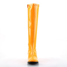 Load image into Gallery viewer, GOGO-300UV Funtasma 3 Inch Heel Neon Orange Women&#39;s Boots