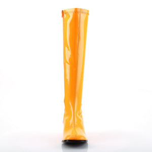 GOGO-300UV Funtasma 3 Inch Heel Neon Orange Women's Boots