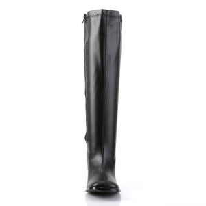 GOGO-300WC Funtasma 3" Heel Black Wide Width Knee High Boots