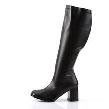 Load image into Gallery viewer, GOGO-300WC Funtasma 3&quot; Heel Black Wide Width Knee High Boots