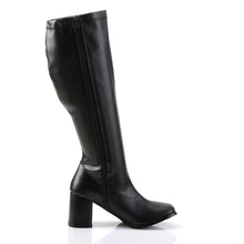 Load image into Gallery viewer, GOGO-300WC Funtasma 3&quot; Heel Black Wide Width Knee High Boots