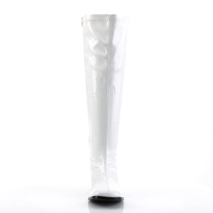 GOGO-300WC Funtasma 3" Heel White Wide Width Knee High Boots