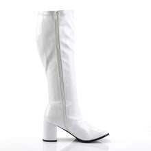 Load image into Gallery viewer, GOGO-300WC Funtasma 3&quot; Heel White Wide Width Knee High Boots