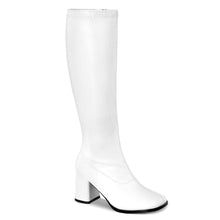 Load image into Gallery viewer, GOGO-300WC Funtasma 3&quot; Heel White Wide Width Knee High Boots