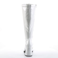 Load image into Gallery viewer, GOGO-300X Funtasma 3&quot; White Patent Wide Width Knee High Boot