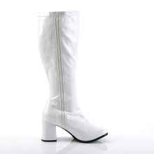 Load image into Gallery viewer, GOGO-300X Funtasma 3&quot; White Patent Wide Width Knee High Boot