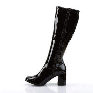 GOGO-303 Funtasma 3" Heel Black Stretch Patent Women's Boots