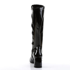 GOGO-303 Funtasma 3" Heel Black Stretch Patent Women's Boots