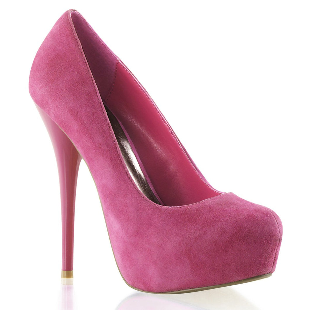 GORGEOUS-20 Day & Night 5 Inch Heel Fuchsia Suede Sexy Shoes