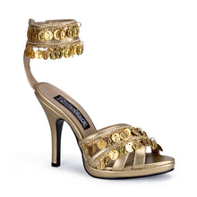 Load image into Gallery viewer, GYPSY-03 Funtasma 4 Inch Heel Gold Women&#39;s Sexy Shoes