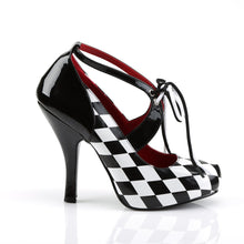 Load image into Gallery viewer, HARLEQUIN-03 Funtasma 4&quot; Heel Black White Women&#39;s Sexy Shoes