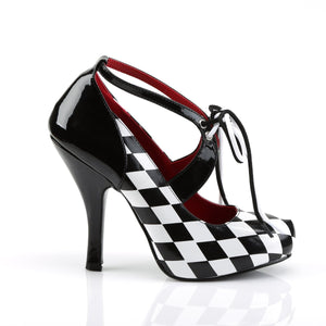 HARLEQUIN-03 Funtasma 4" Heel Black White Women's Sexy Shoes