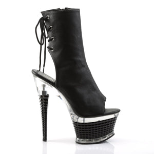 ILLUSION-1018 Pleaser 6.5 Inch Heel Black Pole Dance Shoes