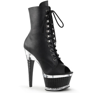 ILLUSION-1021 Pleaser 6.5 Inch Heel Black Pole Dance Shoes