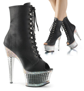 ILLUSION-1021RS 6.5" Heel Black Pole Dancing Platforms