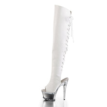 Load image into Gallery viewer, ILLUSION-3019 Pleaser 6.5 Inch Heel White Pole Dance Shoes