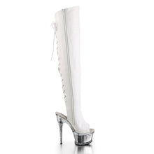 Load image into Gallery viewer, ILLUSION-3019 Pleaser 6.5 Inch Heel White Pole Dance Shoes