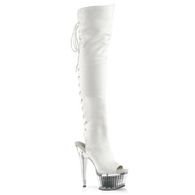 Load image into Gallery viewer, ILLUSION-3019 Pleaser 6.5 Inch Heel White Pole Dance Shoes