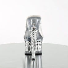 Load image into Gallery viewer, ILLUSION-651 6.5&quot; Heel Clear Silver Chrome Strippers Shoes