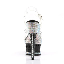 Load image into Gallery viewer, ILLUSION-658RS 6.5&quot; Heel Clear and Black Pole Dancer Shoes