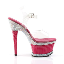 Load image into Gallery viewer, ILLUSION-658RS 6.5&quot; Heel Clear Hot Pink Pole Dance Platforms