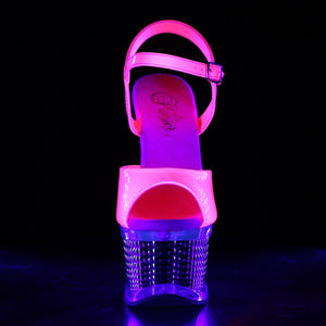 ILLUSION-659UV 6.5" Heel Neon Hot Pink Pole Dancer Platforms