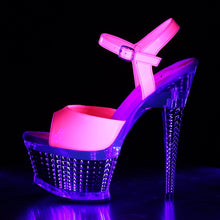 Load image into Gallery viewer, ILLUSION-659UV 6.5&quot; Heel Neon Hot Pink Pole Dancer Platforms