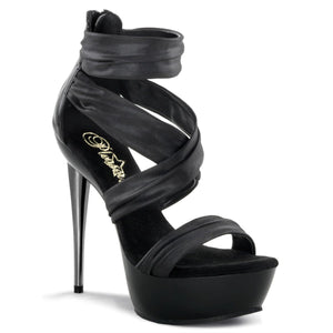 IMPULSE-558 Pleaser 5.5" Heel Black Pu Pole Dancing Platform