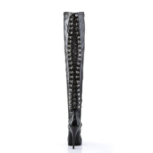 Load image into Gallery viewer, INDULGE-3063 Devious 5 Inch Heel Black Platforms Thigh Highs