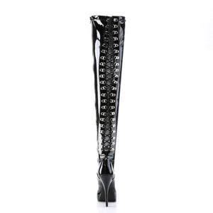 INDULGE-3063 Devious Fetish Footwear 5 Inch Heel Thigh Boots