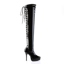 Load image into Gallery viewer, INDULGE-3063 Devious Fetish Footwear 5 Inch Heel Thigh Boots