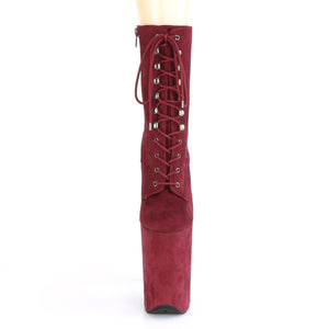 INFINITY-1020FS 9 Inch Heel Burgundy Pole Dancing Platforms