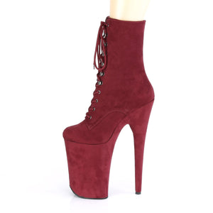 INFINITY-1020FS 9 Inch Heel Burgundy Pole Dancing Platforms