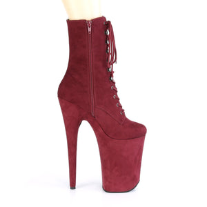 INFINITY-1020FS 9 Inch Heel Burgundy Pole Dancing Platforms