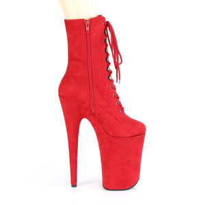 INFINITY-1020FS Pleaser 9 Inch Heel Red Pole Dancer Platform