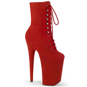 INFINITY-1020FS Pleaser 9 Inch Heel Red Pole Dancer Platform