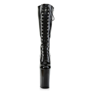 INFINITY-2020 9" Heel Black Patent Pole Dancing Platforms