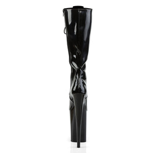 INFINITY-2020 9" Heel Black Patent Pole Dancing Platforms