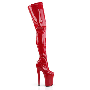 INFINITY-4000 Pleaser 9 Inch Heel Red Pole Dancing Platforms