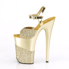 Load image into Gallery viewer, INFINITY-909-2G 9&quot; Heel Gold Glitter Pole Dancing Platforms