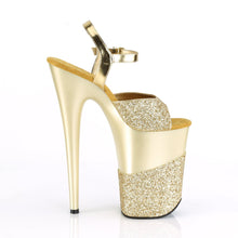 Load image into Gallery viewer, INFINITY-909-2G 9&quot; Heel Gold Glitter Pole Dancing Platforms