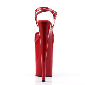 INFINITY-909 Pleaser 9 Inch Heel Red Pole Dancing Platforms