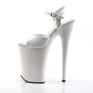 INFINITY-909 Pleaser 9" Heel White Pole Dancing Platforms