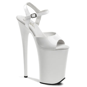 INFINITY-909 Pleaser 9" Heel White Pole Dancing Platforms