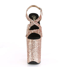 Load image into Gallery viewer, INFINITY-930LG 9&quot; Heel Rose Gold Glitter Pole Dancer Shoes