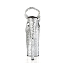 Load image into Gallery viewer, INFINITY-930LG 9&quot; Heel Silver Glitter Pole Dancing Platforms