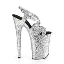 Load image into Gallery viewer, INFINITY-930LG 9&quot; Heel Silver Glitter Pole Dancing Platforms