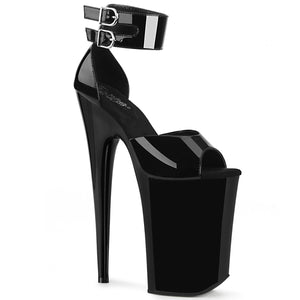 INFINITY-975 Pleaser 9" Heel Black Pole Dancing Platforms