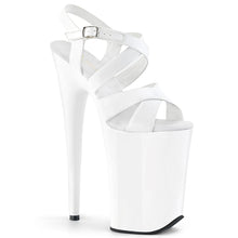 Load image into Gallery viewer, INFINITY-997 9 Inch Heel White Patent Pole Dancing Platforms